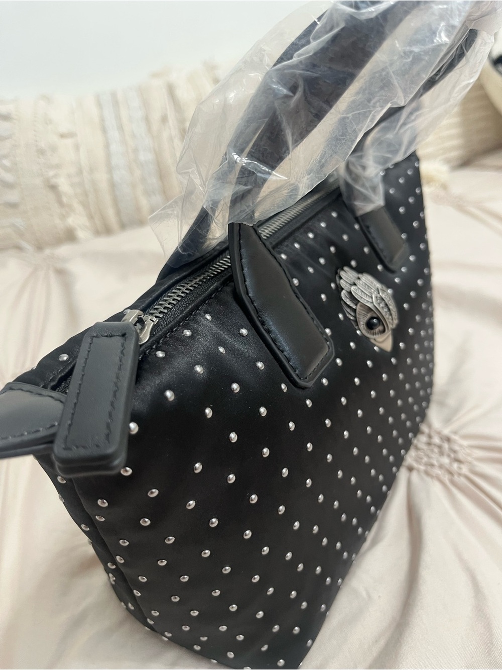 Kurt Geiger Black Studded Crossbody - Picture 6 of 11